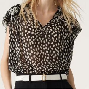 Cupcakes and Cashmere Black and White Top